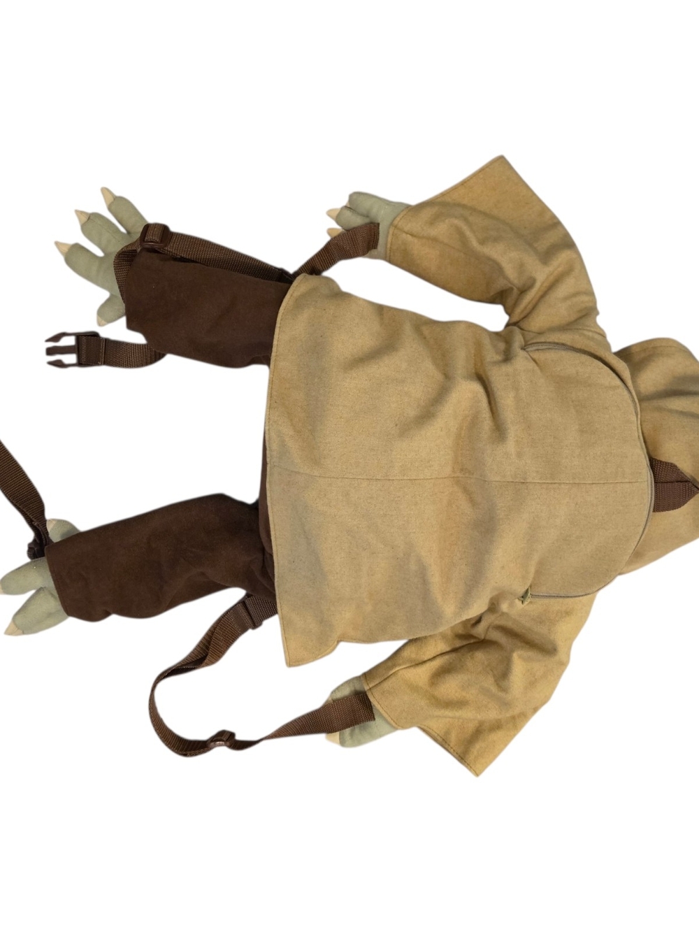 Star Wars Yoda Plush Backpack New With Tags Hooded Jedi Lucasfilm Clean - Picture 2 of 10
